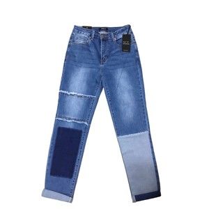 American Bazi High Rise Patched Jeans Size 7 NWT